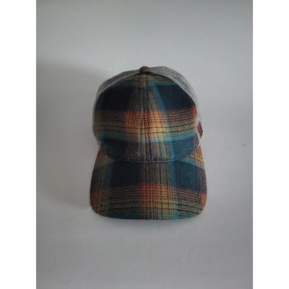 LL Bean Polyester Wool Cap Colored Plaid Adjustable Hat - Picture 1 of 6